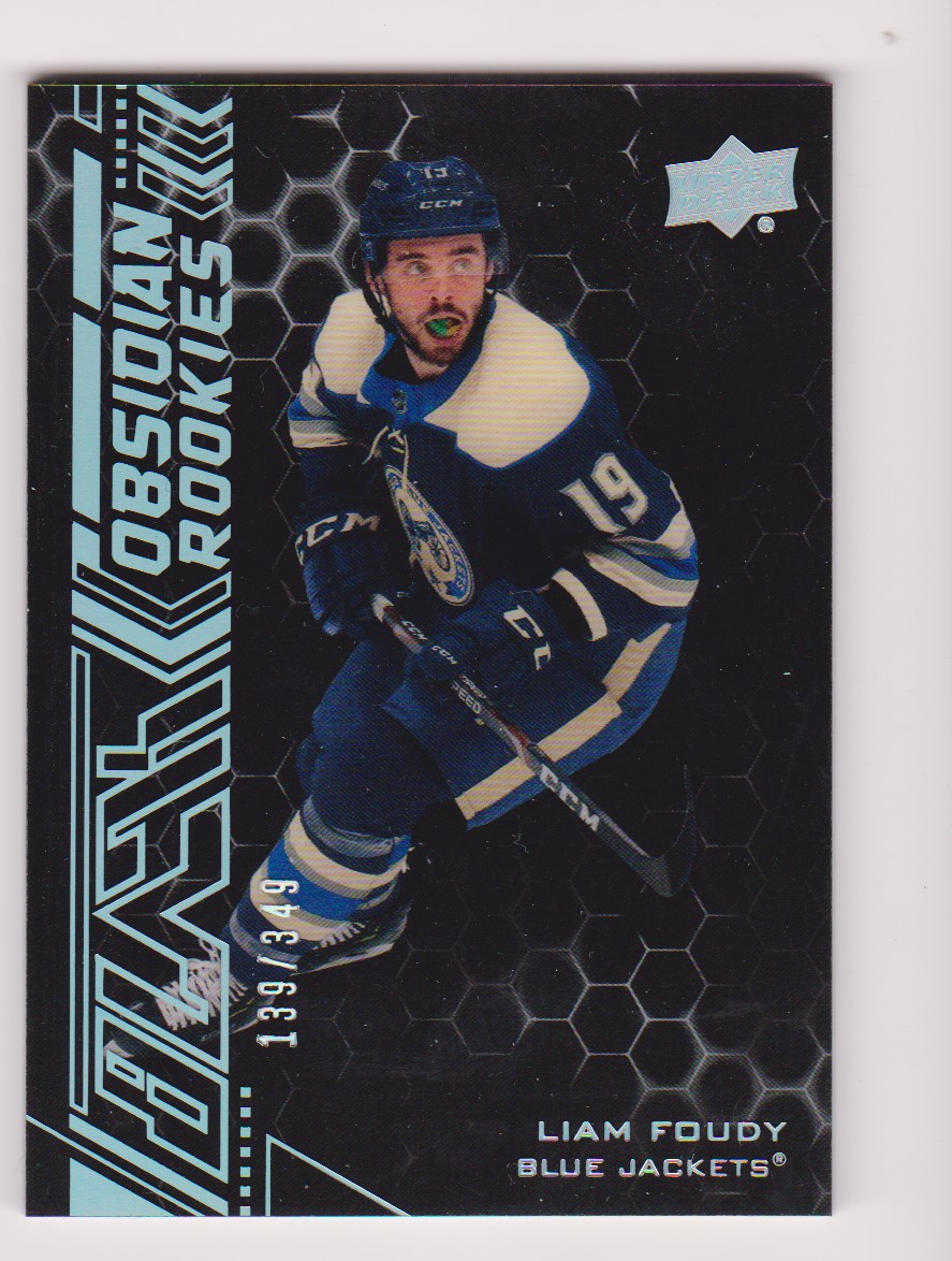 (image for) 2020-21 UD Black Obsidian Rookies #OR8 Liam Foudy 139/349